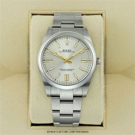 men rolex silver|rolex oyster perpetual 41mm silver.